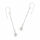 925 Sterling Silber - Ohrschmuck - Ohrhänger mit Silberkette und Tropfen