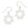Silver Earrings - Flower Wreath
