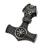 Stainless Steel Pendant – Thor’s Hammer with...