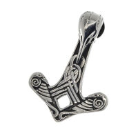 Edelstahlanhänger – Thors Hammer Havarr mit...