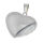 Stainless steel pendant heart shape -