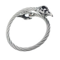 Armband aus Edelstahl mit Raben