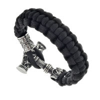 Bracelet Paracord Thors Hammer stainless steel