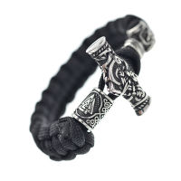 Bracelet Paracord Thors Hammer stainless steel