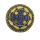 Bronzering - Rund mit Steinen Messing Lapislazuli