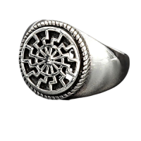 925 Sterling Silberring - Sonnenrad 58(18,5 Ø) 8,4 US