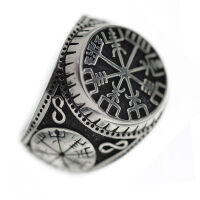 925 Sterling silver ring - Vegvisir 61 (19,4 Ø) 9,5 US
