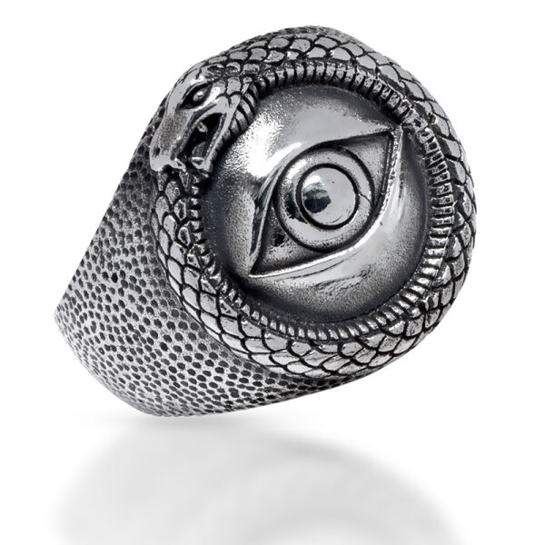 925 Sterling Silberring - Medusas Auge 57 (18,1Ø)  8,0 US