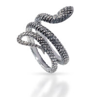 925 Sterling Silberring - Schlange 56 (17,8 Ø) 7,6 US