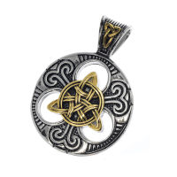 Stainless Steel Pendant - Trinity Knot PVD-Bicolor