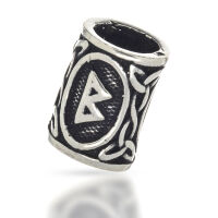 925 Sterling Silver Beard Beads - Futhark Runes