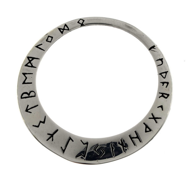 Stainless steel pendant - Viking runes