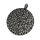 Stainless steel pendant - Vegvisir "Bidrin" blackened