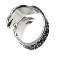 Stainless Steel Ring - Wolf Claw with Triquetra 60 (19,1 Ø) 09 US