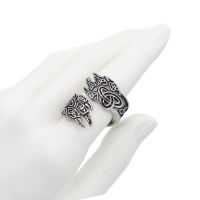 Stainless Steel Ring - Wolf Claw with Triquetra 63 (20,1 Ø) 10 US