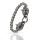Stainless steel bracelet - wolf head - Geri and Freki