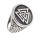 Stainless Steel Ring - Valknut with Pattern 57 (18,1...