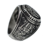 Edelstahlring - Wolfspfote Fenrir 60 (19,1 Ø) 09 US