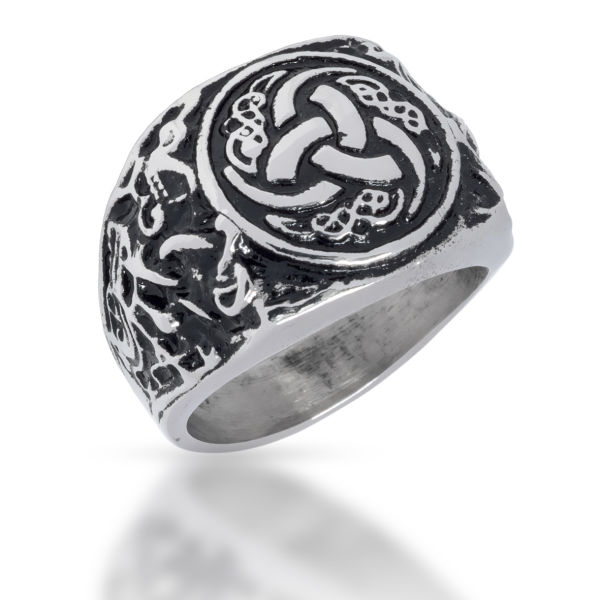 Stainless Steel Ring - Triskele 60 (19.1 Ø) 09 US
