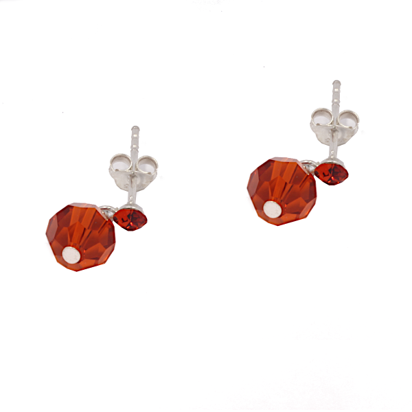 Ohrstecker 925er Sterling Silber- Cubik Zirkonia Cola