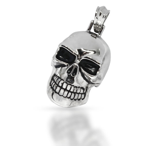 Edelstahlanhänger Totenkopf