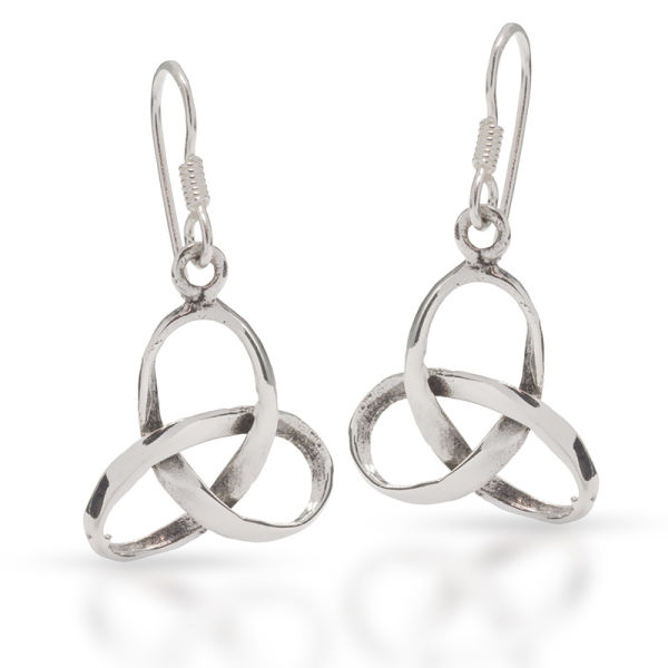 925 Sterling Silber-Ohrhänger Triskele