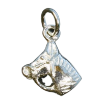 925 Sterling Silberanhänger - Pferdekopf...