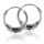 925 sterling silver Bali hoop earrings...