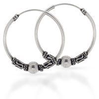 925 Silver Earrings - Bali Creoles "Comara "