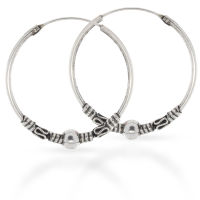 925 Silver Earrings - Bali Creoles "Camira"