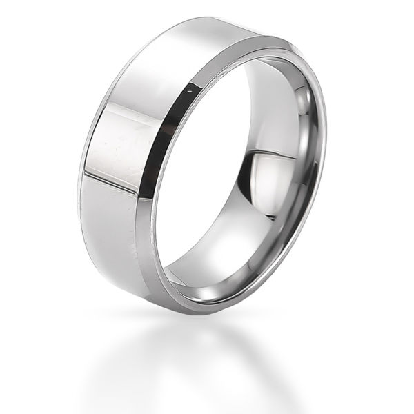 Wolframring - poliert - 57 (18,1 Ø) 8 US
