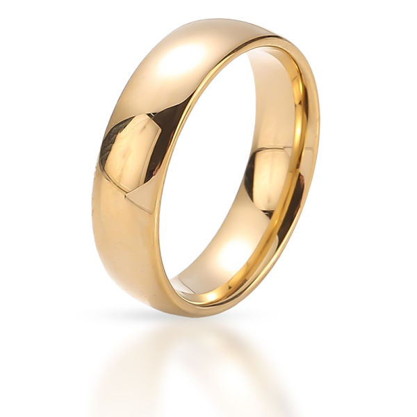 Wolframring - PVD-Gold poliert 67 (21,3 Ø) 11,8 US