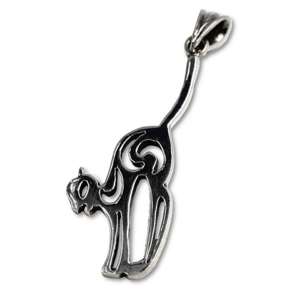925 Sterling Silberanhänger - Katze "Cecilia"