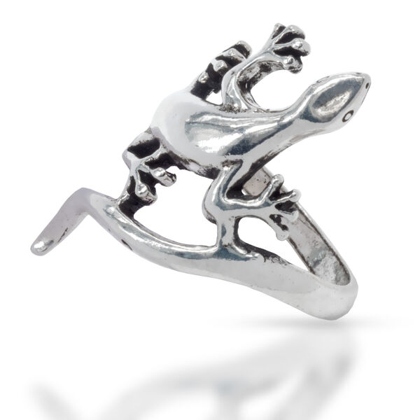 925 Sterling Silberring - Gecko 59 (18,8 Ø) 8,7 US