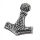 Stainless Steel Pendant – Iorlo Thor’s Hammer with Interwoven Knot Band