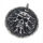 Stainless steel pendant - Skull from the dark