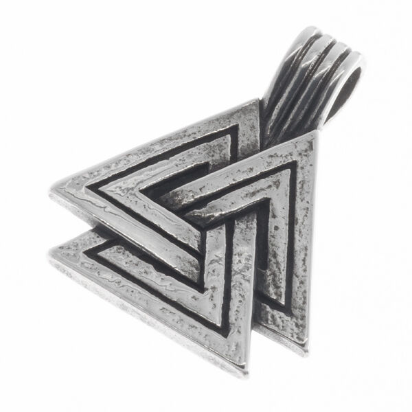 Edelstahlanhänger - Valknut