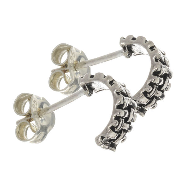 925 Sterling Silver - Half Hoop Earrings