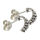925 Sterling Silver - Half Hoop Earrings