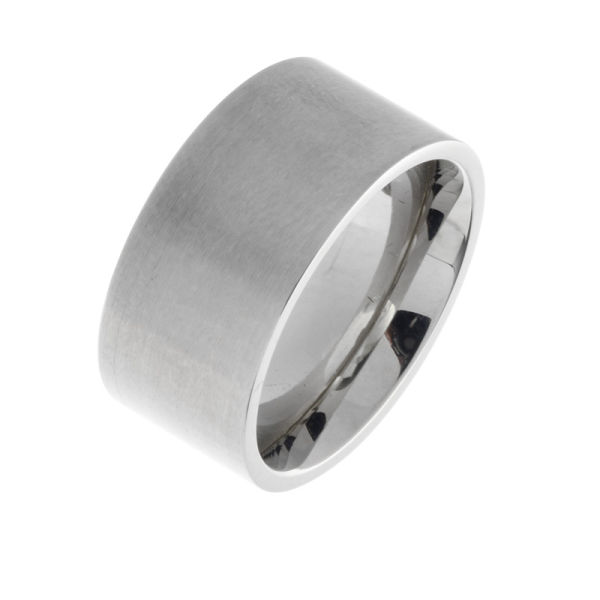 Edelstahlring - 9 mm mattiert 53 (16,9 Ø) 6,4 US