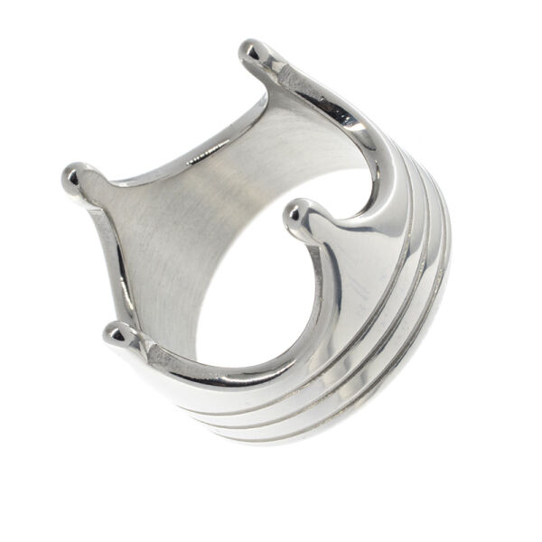 Edelstahlring - Krone 48 (15,4 Ø) 4,5 US