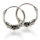 925 sterling silver Bali hoop earrings “Bemer”