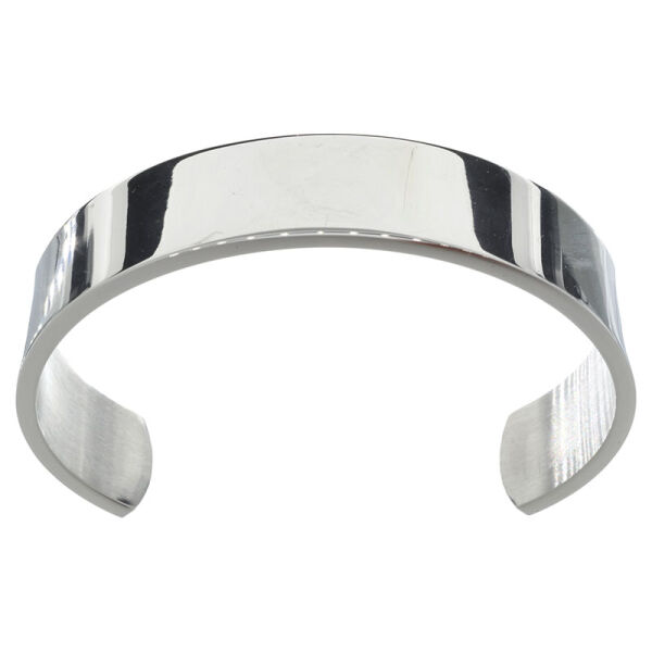 Womens Stainless Steel Bangle - Polished Small