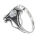 925 Sterling Silver Ring with Real Stones - Perlmutt - 62 (19,7 Ø) 09 US