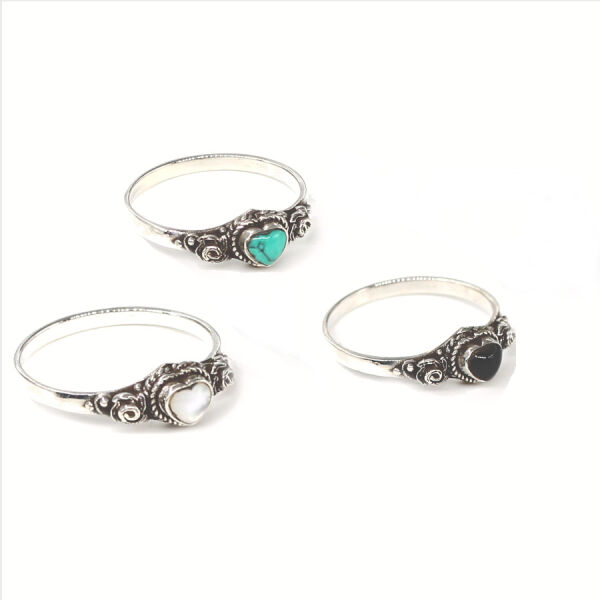 925 Sterling Silberring - "Yasmin" Türkis 53 (16,9 Ø) 6,4 US