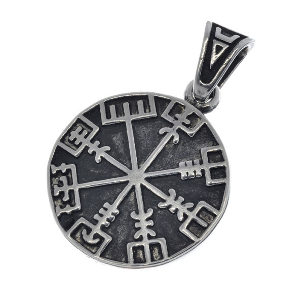 Stainless steel pendant - Vegvisir