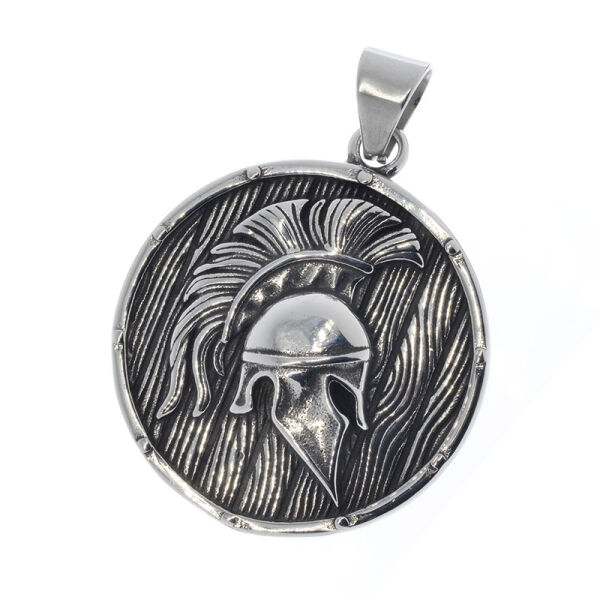 Edelstahlanhänger - Spartanischer Helm