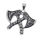 Stainless steel pendant - Viking double axe "Lazal