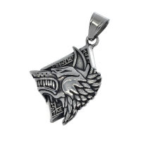 Stainless steel pendant - Wolf