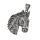 Stainless steel pendant - horse head